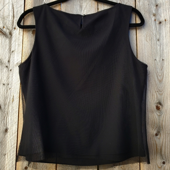 Express Black Embellished Tank Top Size 12 - Picture 2 of 2
